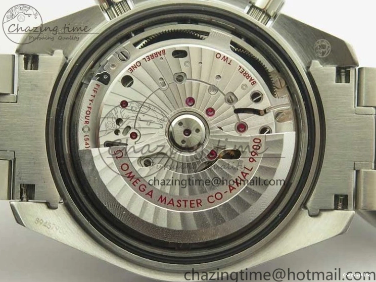 0203 UrbanChic Speedmaster Moonwatch OMF 1:1 Best Edition White Dial Black Hand on SS Bracelet A 8045